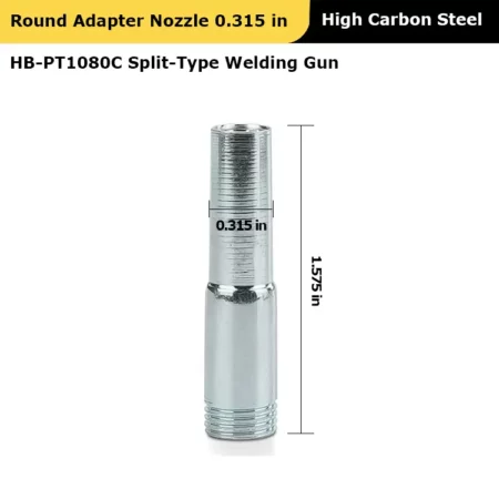 Round Adapter Nozzle 0.315 in for Vinyl Heat Gun