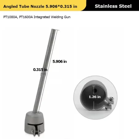 Angled Tube Nozzle 5.906*0.315 in for Vinyl Heat Gun
