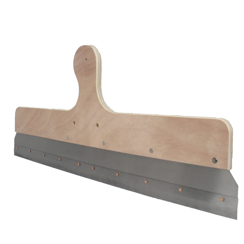 Self-Leveling Floor Squeegee 22 inches with Wooden Handle - Image 2