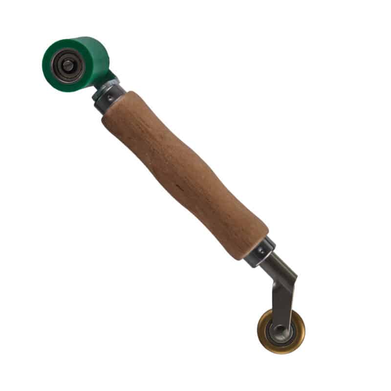 1.57-inch Double-Headed Vinyl Seam Roller for Flooring and Upholstery-Green - Image 2