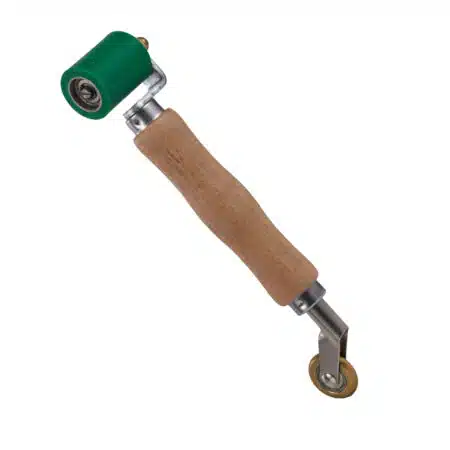 1.57-inch Double-Headed Vinyl Seam Roller for Flooring and Upholstery-Green
