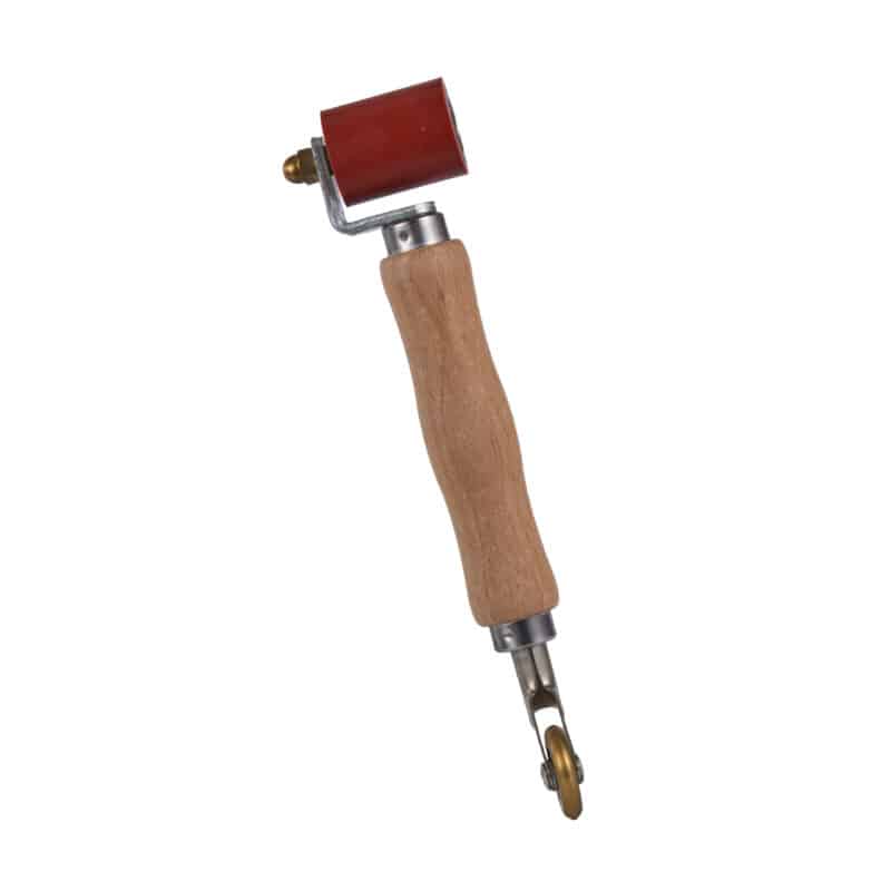 1.57-inch Double-Headed Vinyl Seam Roller for Flooring and Upholstery-Red - Image 2