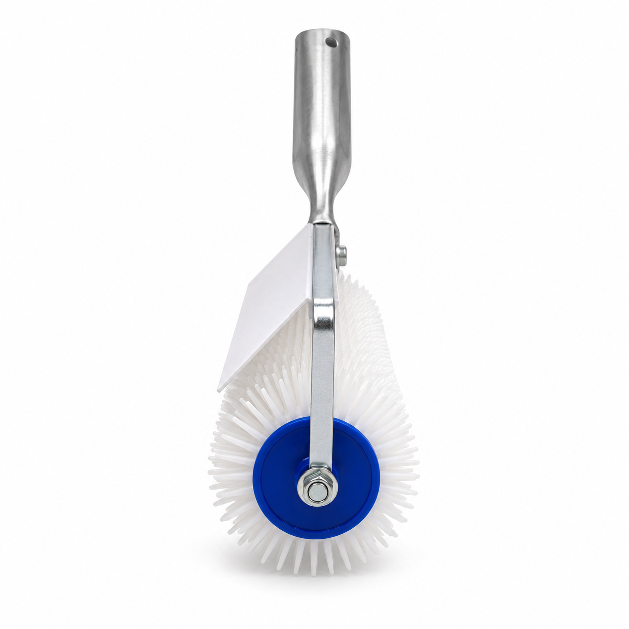 10-inch dual-frame spiked roller, 20 mm model, roller end view.