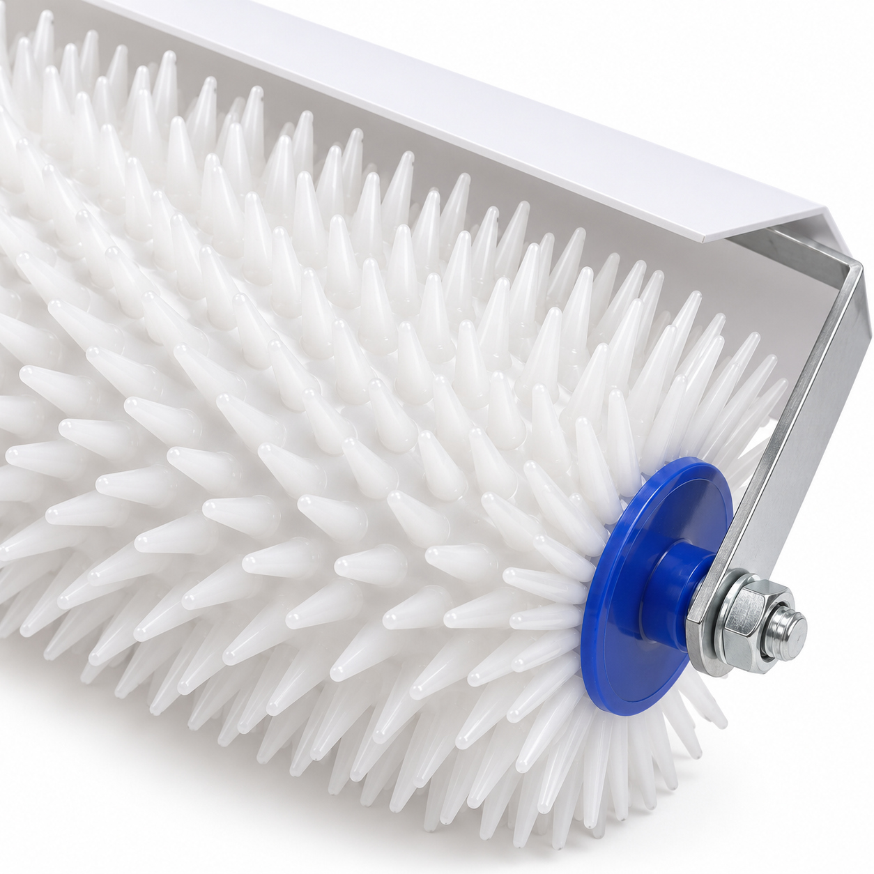 10-inch dual-frame spiked roller, 20 mm model, spike detail.