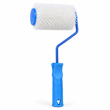 4-inch plastic-handle spiked roller, 13 mm model, overall product view.