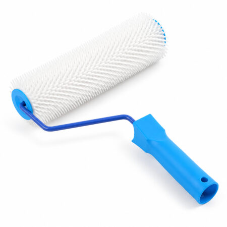 9-inch plastic-handle spiked roller, 13 mm model, overall product view.