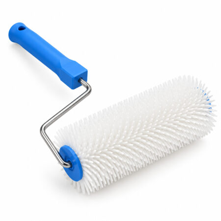 9-inch plastic-handle spiked roller, 20 mm model, overall product view.