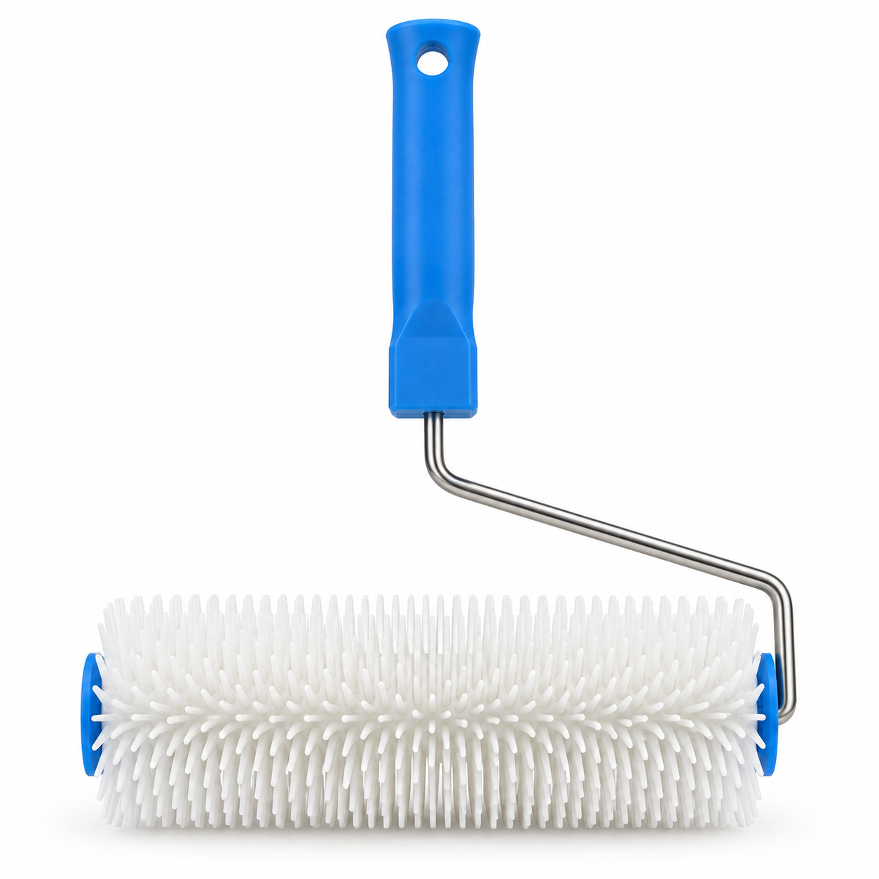 9-inch plastic-handle spiked roller, 20 mm model, roller front view.