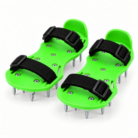 ABS platform spiked shoes, 28 mm model, pair shown together.