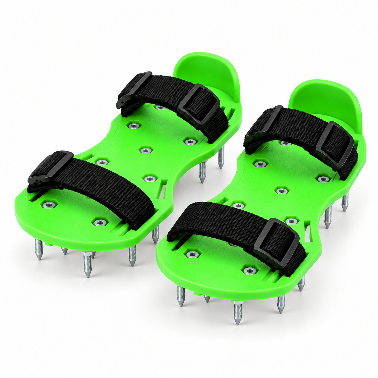 ABS platform spiked shoes, 28 mm model, pair shown together.
