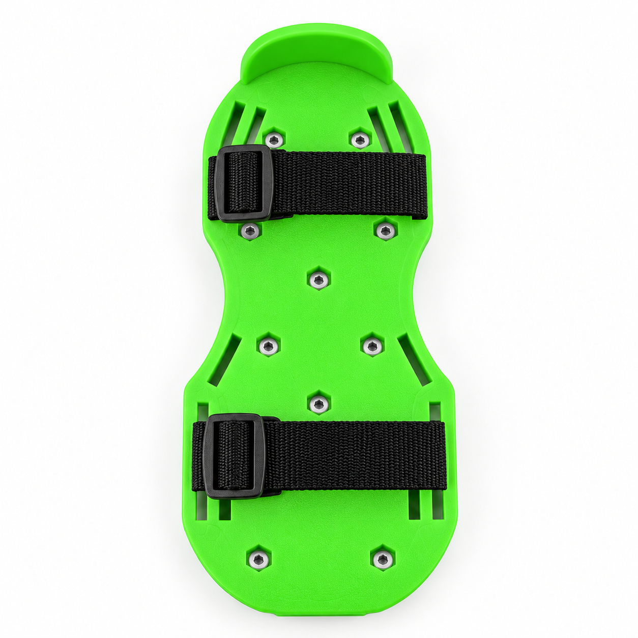 ABS platform spiked shoes, 28 mm model, viewed from above.